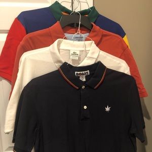4 XL Polos-Lacoste,Boast,Lands End-Sold as bundle.